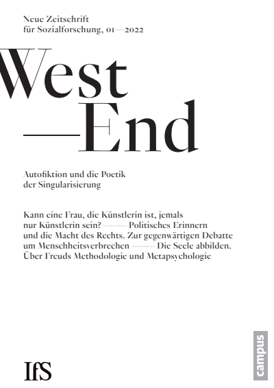 Cover of Volume: WestEnd Volume 19 (2022), Edition 1