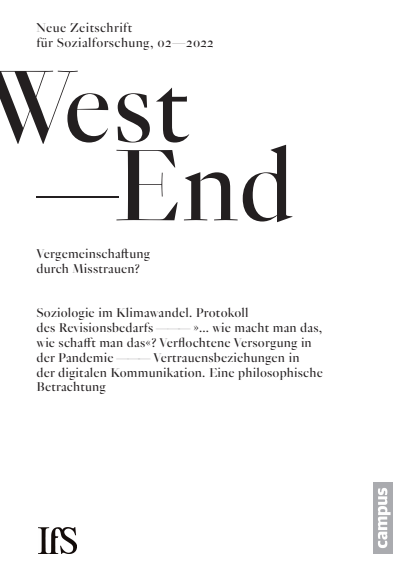 Cover of Volume: WestEnd Volume 19 (2022), Edition 2