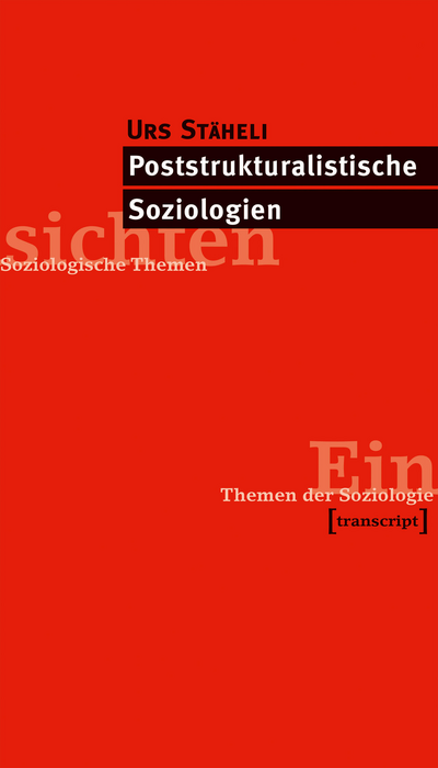 Cover des Buchs: Poststrukturalistische Soziologien
