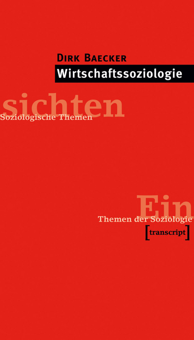 Cover des Buchs: Wirtschaftssoziologie