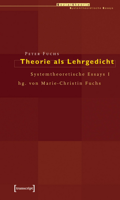 Cover des Buchs: Theorie als Lehrgedicht