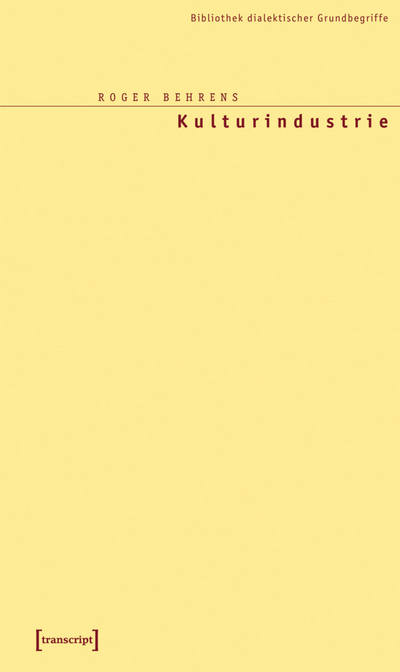Cover des Buchs: Kulturindustrie