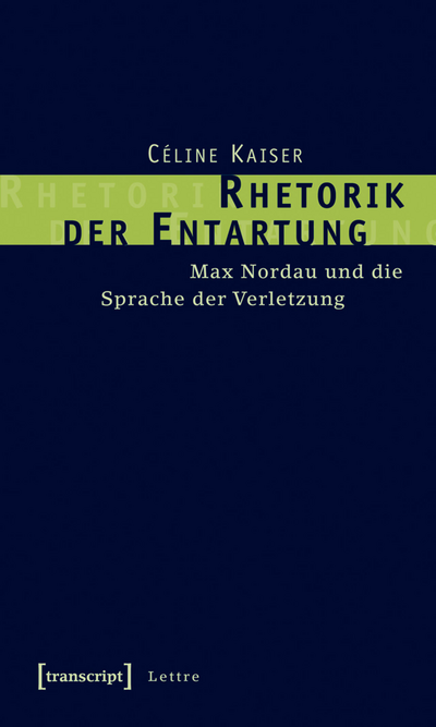 Cover of book: Rhetorik der Entartung