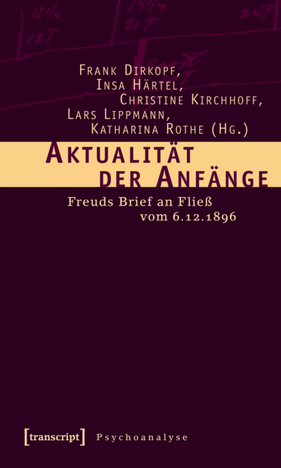 Cover of book: Aktualität der Anfänge