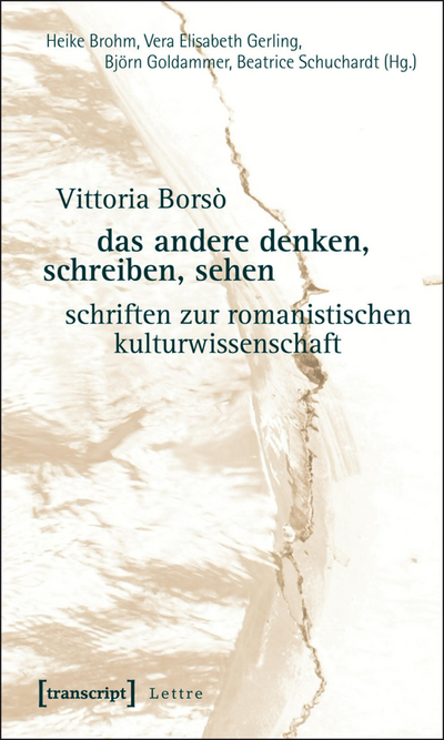 Cover of book: das andere denken, schreiben, sehen