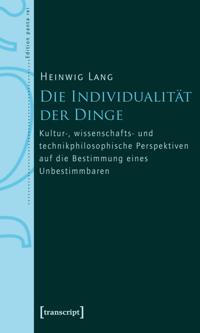 Cover of book: Die Individualität der Dinge
