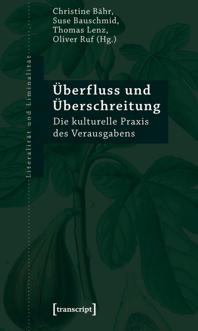 Cover of book: Überfluss und Überschreitung