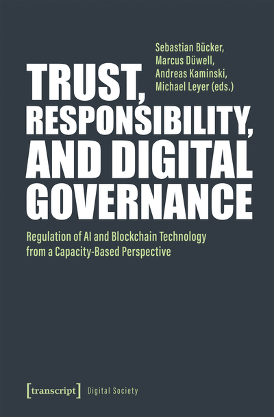 Cover of book: Trust, Responsibility, and Digital Governance