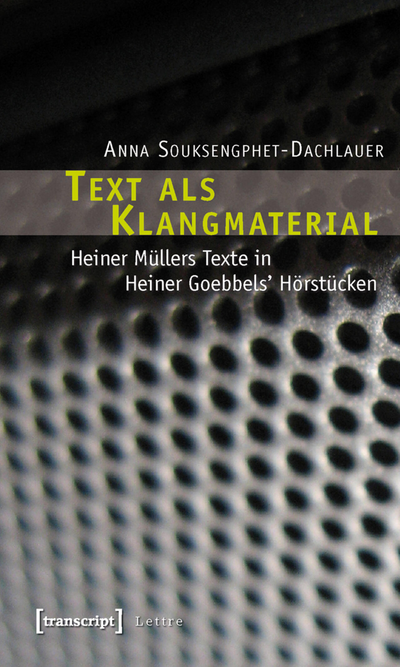 Cover of book: Text als Klangmaterial