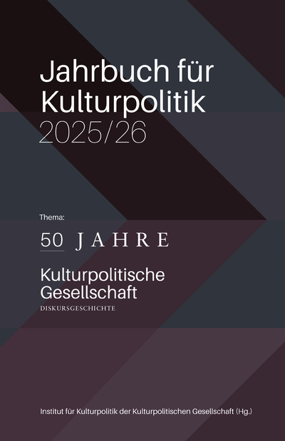 Cover of book: Jahrbuch für Kulturpolitik 2025/26