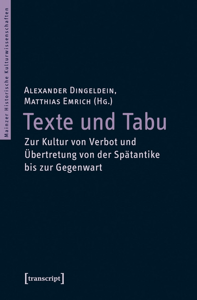 Cover des Buchs: Texte und Tabu