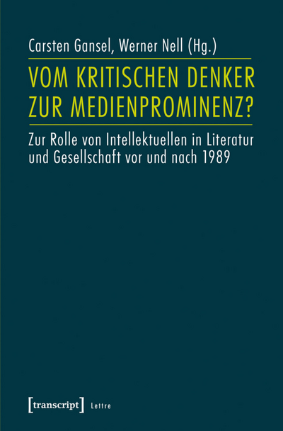 Cover of book: Vom kritischen Denker zur Medienprominenz?
