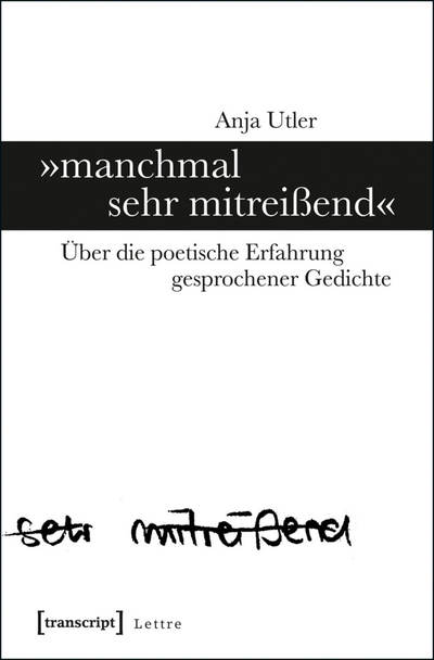 Cover des Buchs: »manchmal sehr mitreißend«