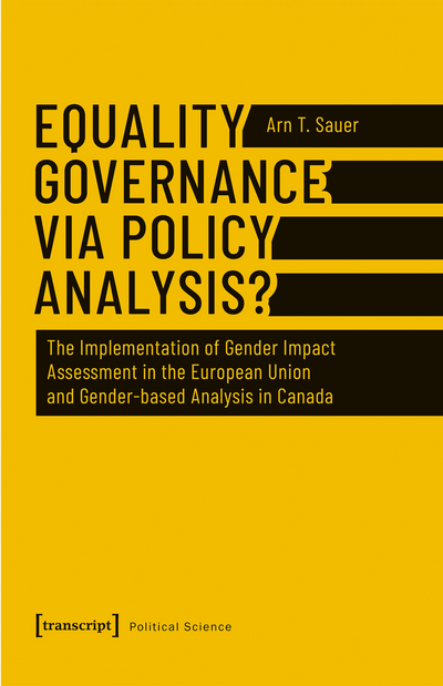 Cover des Buchs: Equality Governance via Policy Analysis?