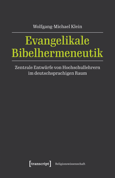 Cover des Buchs: Evangelikale Bibelhermeneutik
