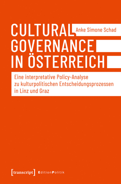 Cover des Buchs: Cultural Governance in Österreich