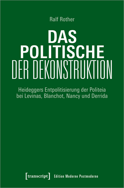 Cover des Buchs: Das Politische der Dekonstruktion