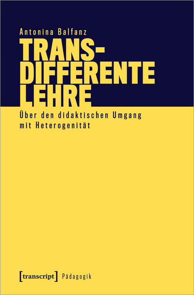 Cover of book: Transdifferente Lehre