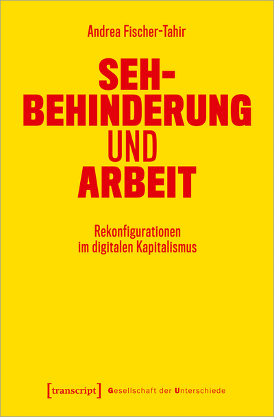 Cover des Buchs: Sehbehinderung und Arbeit