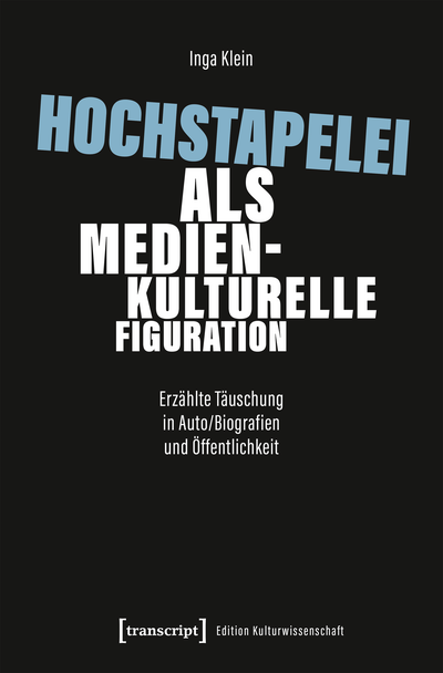 Cover of book: Hochstapelei als medienkulturelle Figuration