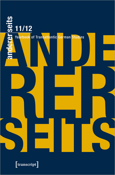 Cover of book: andererseits – Yearbook of Transatlantic German Studies