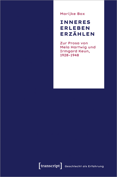 Cover of book: Inneres Erleben erzählen
