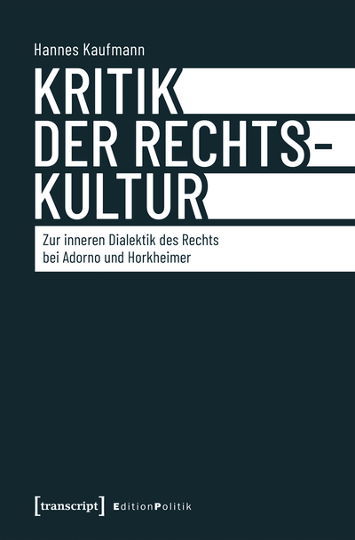 Cover des Buchs: Kritik der Rechtskultur