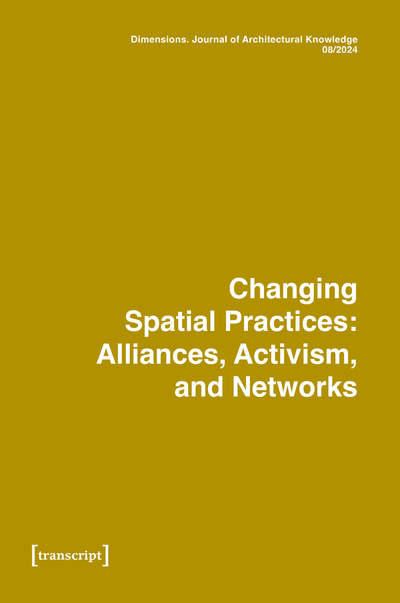 Cover of Volume: Dimensions. Journal of Architectural Knowledge Volume 4 (2025), Issue 8
