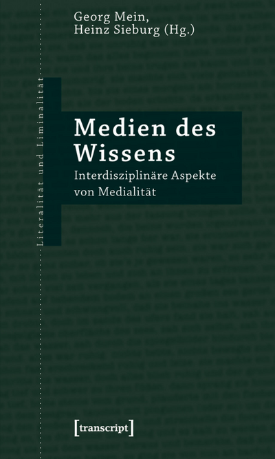Cover of book: Medien des Wissens