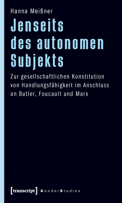 Cover of book: Jenseits des autonomen Subjekts