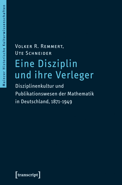 Cover des Buchs: Eine Disziplin und ihre Verleger