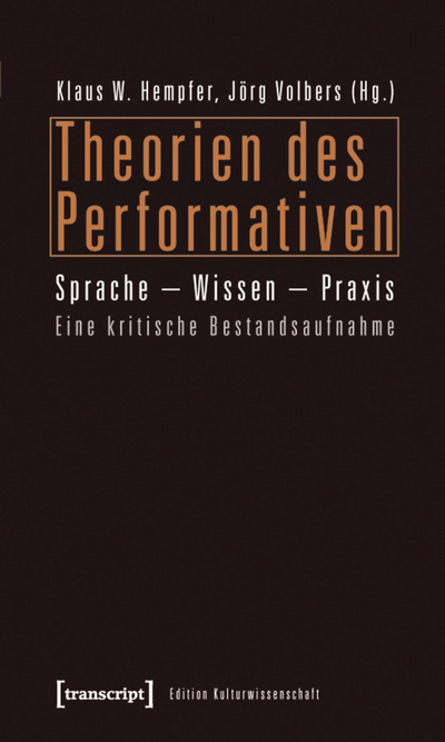 Cover des Buchs: Theorien des Performativen