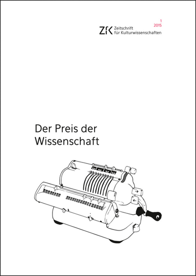 Cover of Volume: Zeitschrift für Kulturwissenschaften (ZfK) Volume 9 (2015), Issue 1