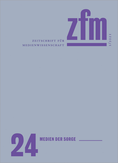 Cover der Ausgabe: Zeitschrift für Medienwissenschaft Jahrgang 13 (2021), Heft 24