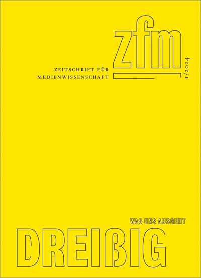 Cover der Ausgabe: Zeitschrift für Medienwissenschaft Jahrgang 16 (2024), Heft 30