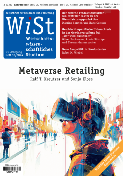 Cover der Ausgabe: WiSt - Wirtschaftswissenschaftliches Studium Jahrgang 53 (2024), Heft 10