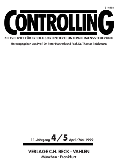 Cover of Volume: Controlling Volume 11 (1999), Edition 4-5