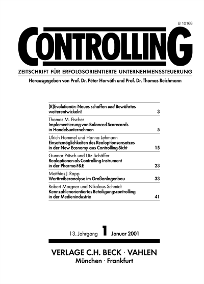 Cover of Volume: Controlling Volume 13 (2001), Edition 1