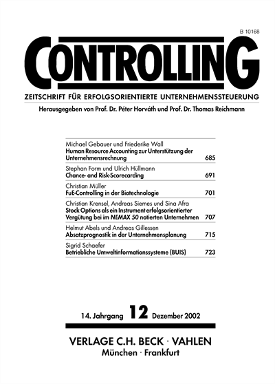 Cover of Volume: Controlling Volume 14 (2002), Edition 12