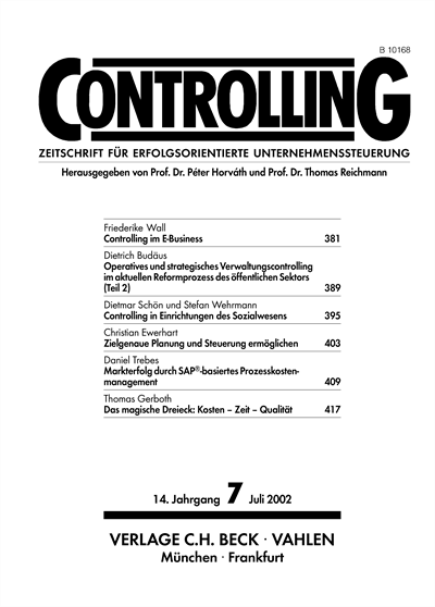 Cover of Volume: Controlling Volume 14 (2002), Edition 7