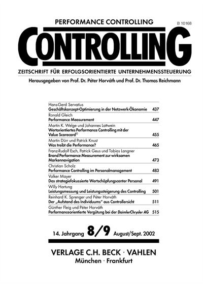 Cover of Volume: Controlling Volume 14 (2002), Edition 8-9
