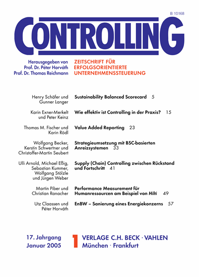 Cover of Volume: Controlling Volume 17 (2005), Edition 1