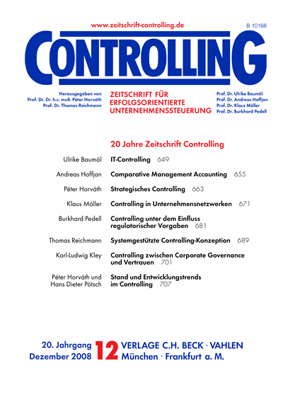 Cover of Volume: Controlling Volume 20 (2008), Edition 12