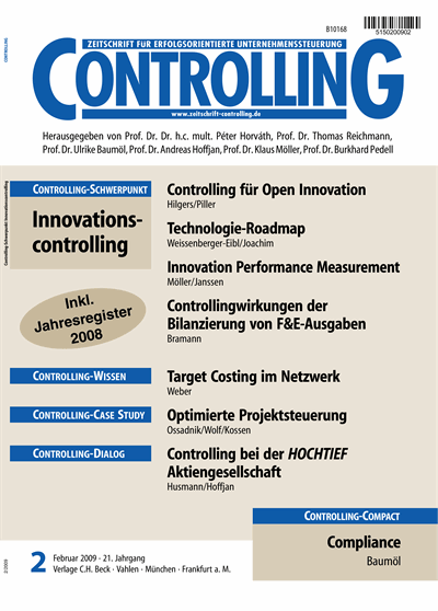 Cover of Volume: Controlling Volume 21 (2009), Edition 2