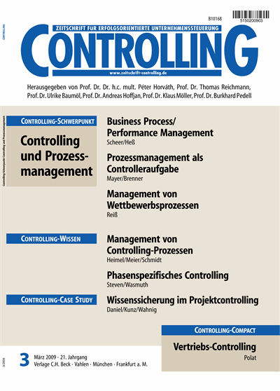 Cover of Volume: Controlling Volume 21 (2009), Edition 3