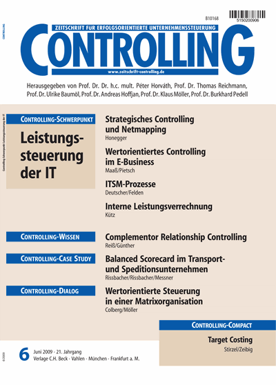 Cover of Volume: Controlling Volume 21 (2009), Edition 6