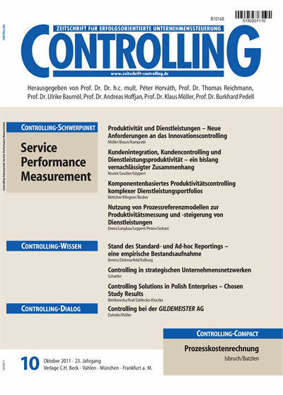 Cover der Ausgabe: Controlling Jahrgang 23 (2011), Heft 10