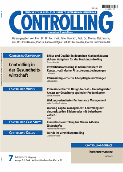 Cover der Ausgabe: Controlling Jahrgang 23 (2011), Heft 7