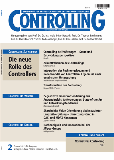 Cover of Volume: Controlling Volume 24 (2012), Edition 2