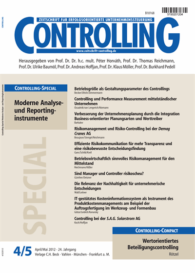 Cover of Volume: Controlling Volume 24 (2012), Edition 4-5